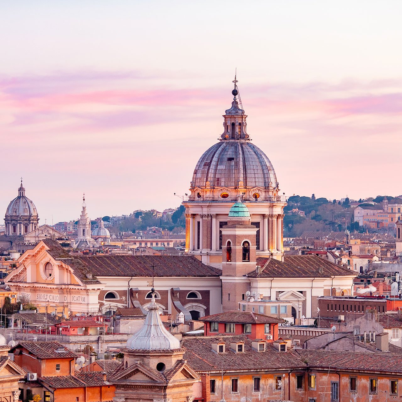 Sonnenuntergang über Rom